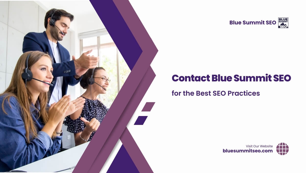 contact blue summit seo for best seo practices