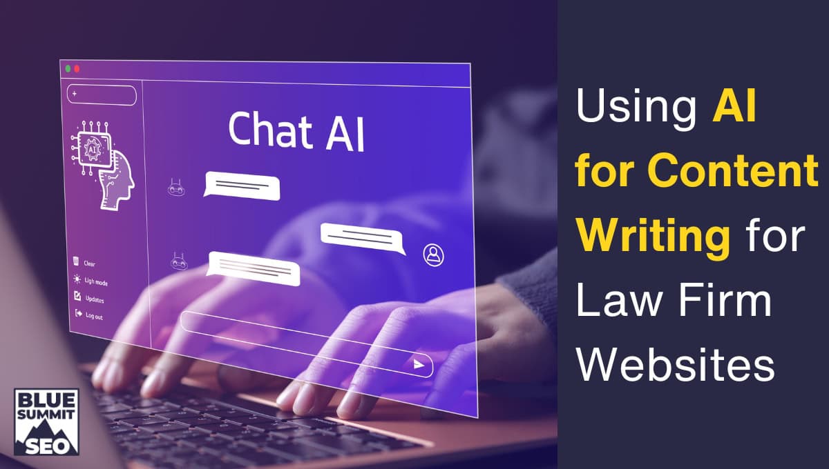 Using AI for Content Writing for Law Firm Websites