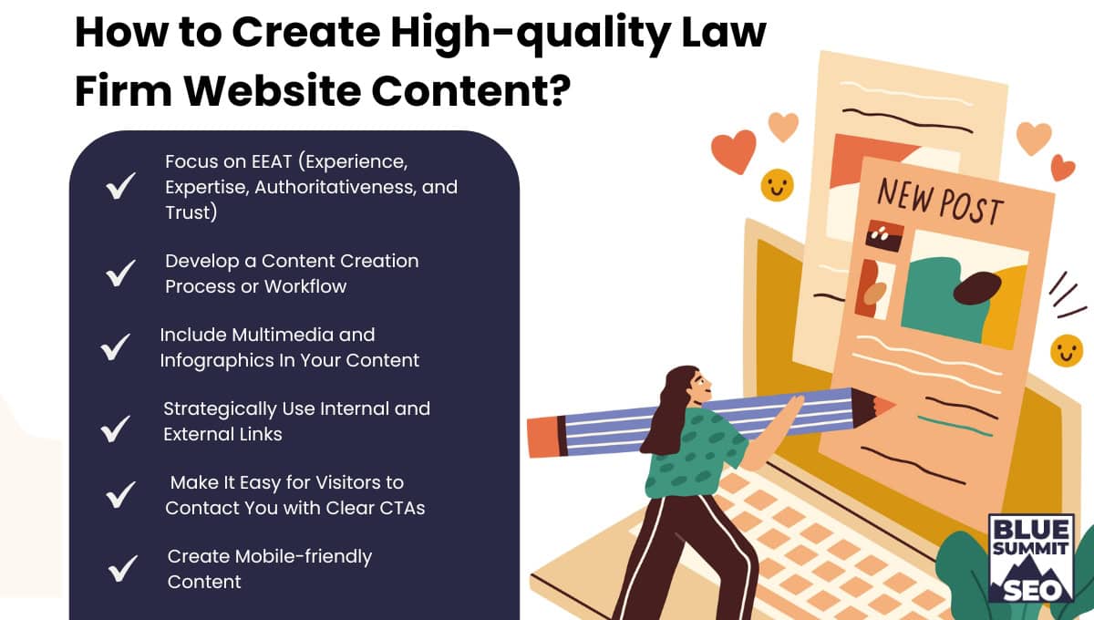 How to Create High-quality Law Firm Website Content