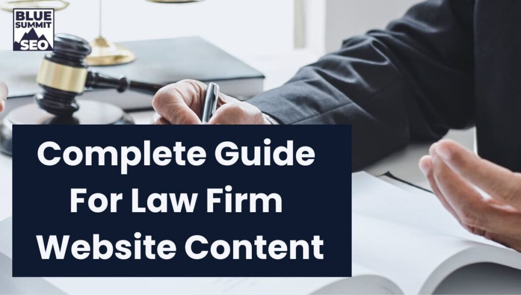 Law Firm Website Content
