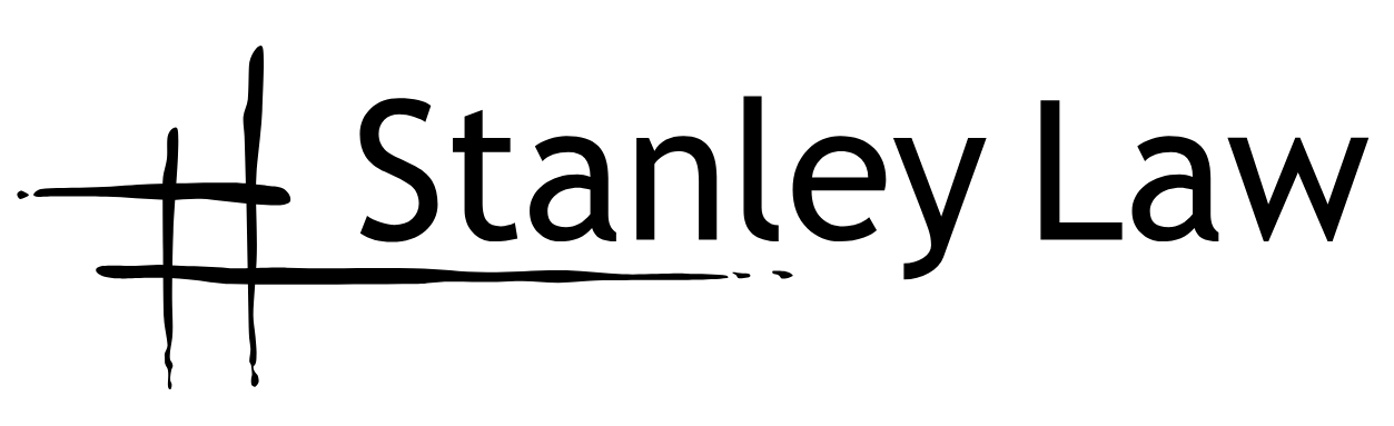 stanley law logo black and white